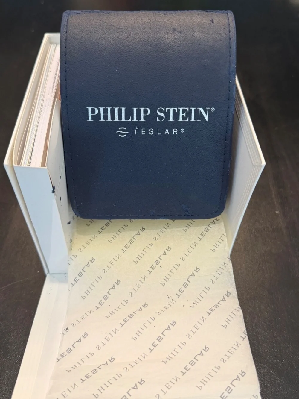 2 Philip Stein chronograph gmt dual dial watches